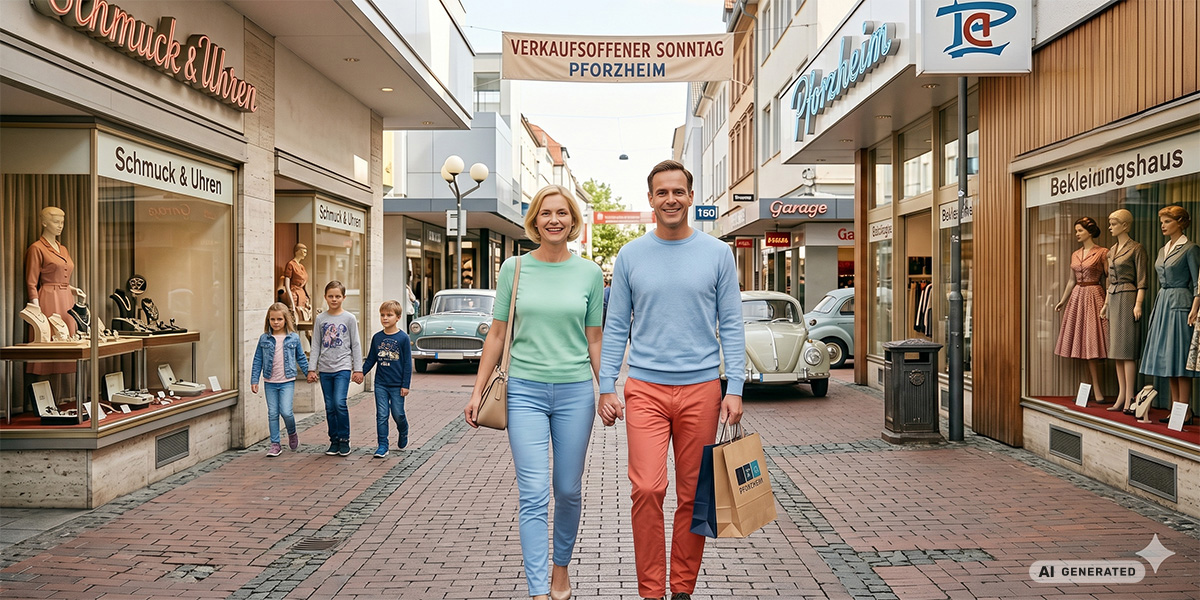 Einladung zum verkaufsoffenen Sonntag am 26. April 2026 in Pforzheim